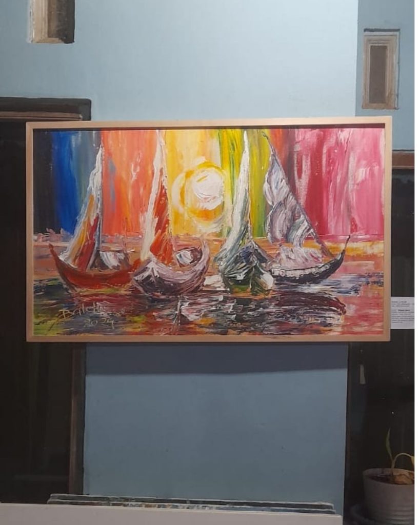 LUKISAN PERAHU HORISON